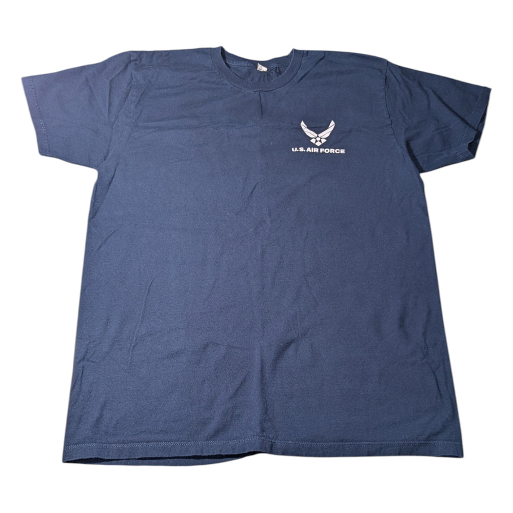 US Air Force Navy Blue T Shirt Size Large